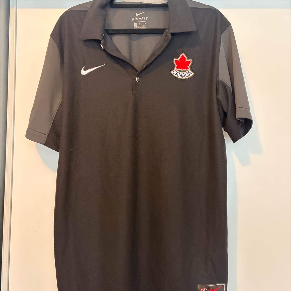 Nike Men's Team Canada Black Golf Shirt